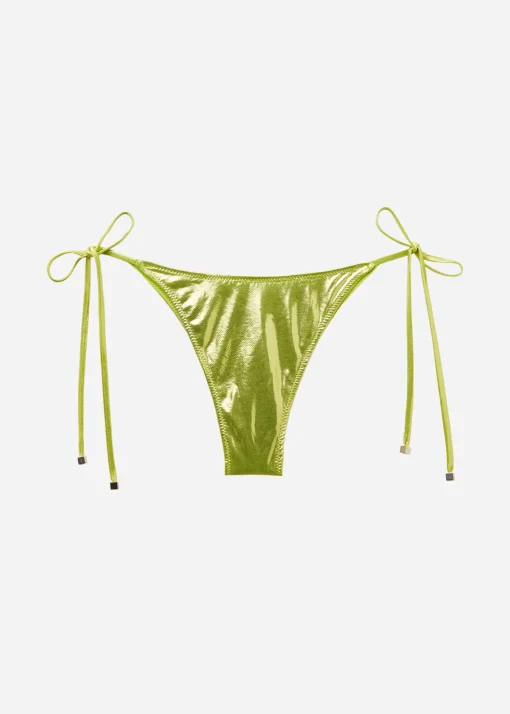 Brazyliany wiązane dół od kostiumu Metallic Skin
