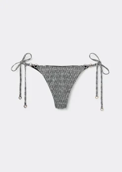 Brazyliany wiązane dół od kostiumu Black Dots