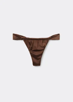 Brazyliany z cienkimi paseczkami dół od kostiumu Shiny Satin