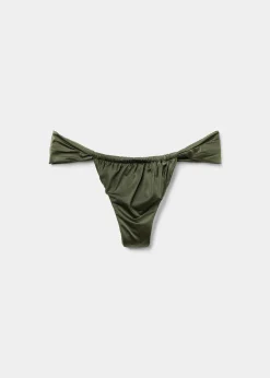 Brazyliany z cienkimi paseczkami dół od kostiumu Shiny Satin