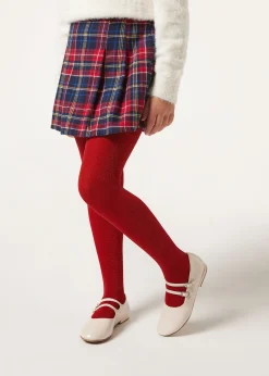 Brokatowe rajstopy kryjące 70 den dziewczęce