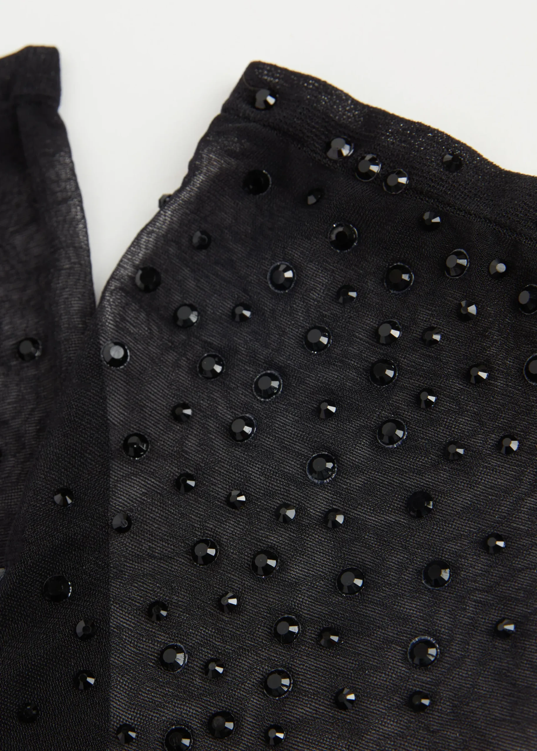 Cienkie krótkie skarpety z kryształkami