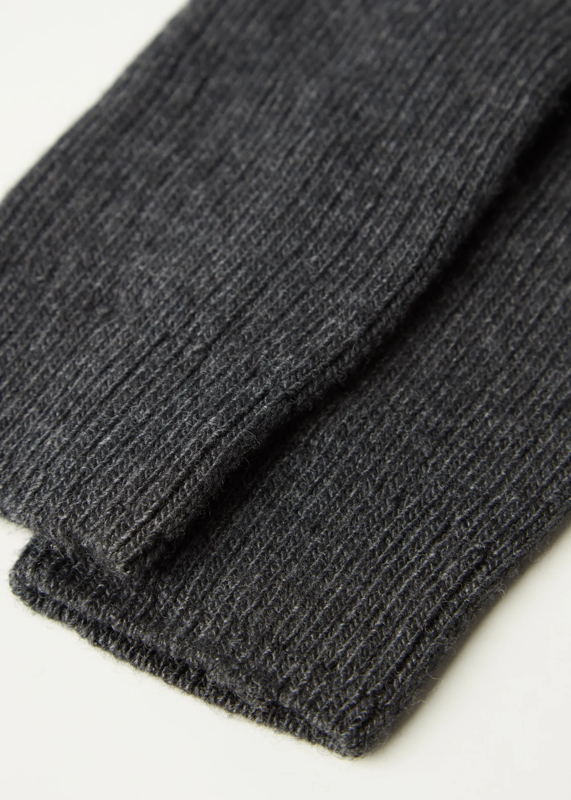 Długie Prążkowane Skarpety z Domieszką Wełny i Kaszmiru dla Kobiet