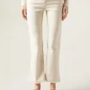 Jeansy dzwony cropped