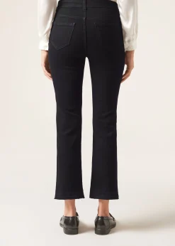 Jeansy dzwony cropped