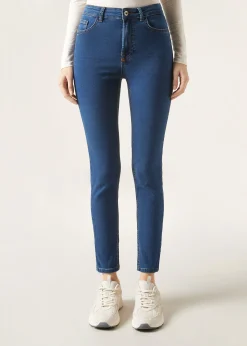 Jeansy push-up skinny z wysokim stanem Soft Touch