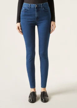 Jeansy push-up skinny z wysokim stanem Soft Touch