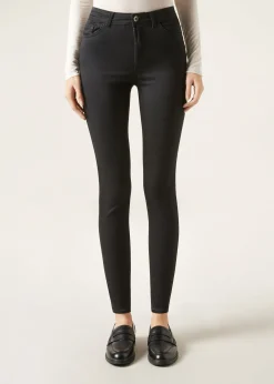 Jeansy push-up skinny z wysokim stanem Soft Touch