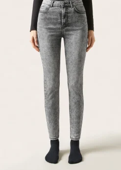 Jeansy push-up skinny z wysokim stanem Soft Touch