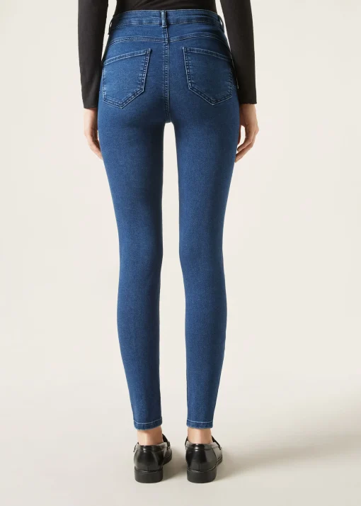 Jeansy push-up skinny z wysokim stanem Soft Touch
