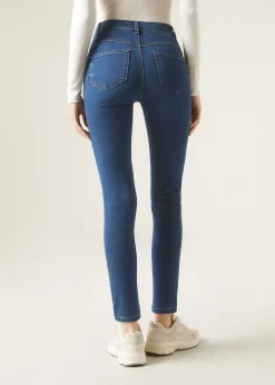 Jeansy push-up skinny z wysokim stanem Soft Touch