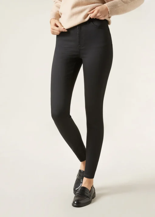 Jeansy push-up skinny z wysokim stanem Soft Touch