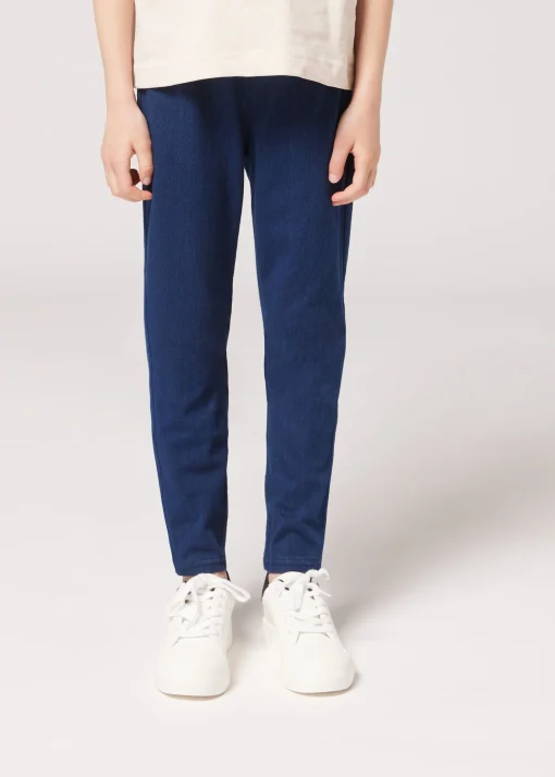 Jegginsy z denimu dziecięce