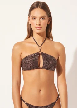 Klasyczny biustonosz góra od kostiumu Brown Snake