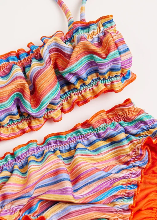 Kostium dwuczęściowy dziewczęcy Colorful Stripes