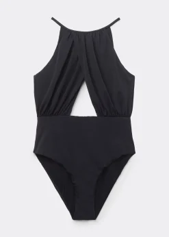 Kostium jednoczęściowy Black Halter Neck