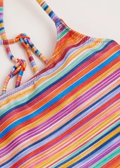 Kostium jednoczęściowy dziewczęcy Colorful Stripes
