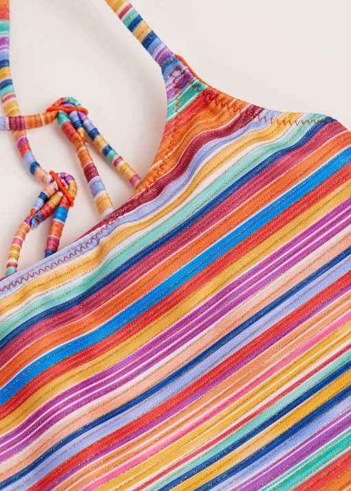 Kostium jednoczęściowy dziewczęcy Colorful Stripes