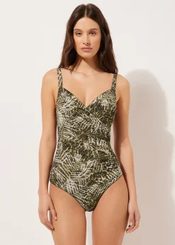Kostium jednoczęściowy wyszczuplający Tropical Animalier