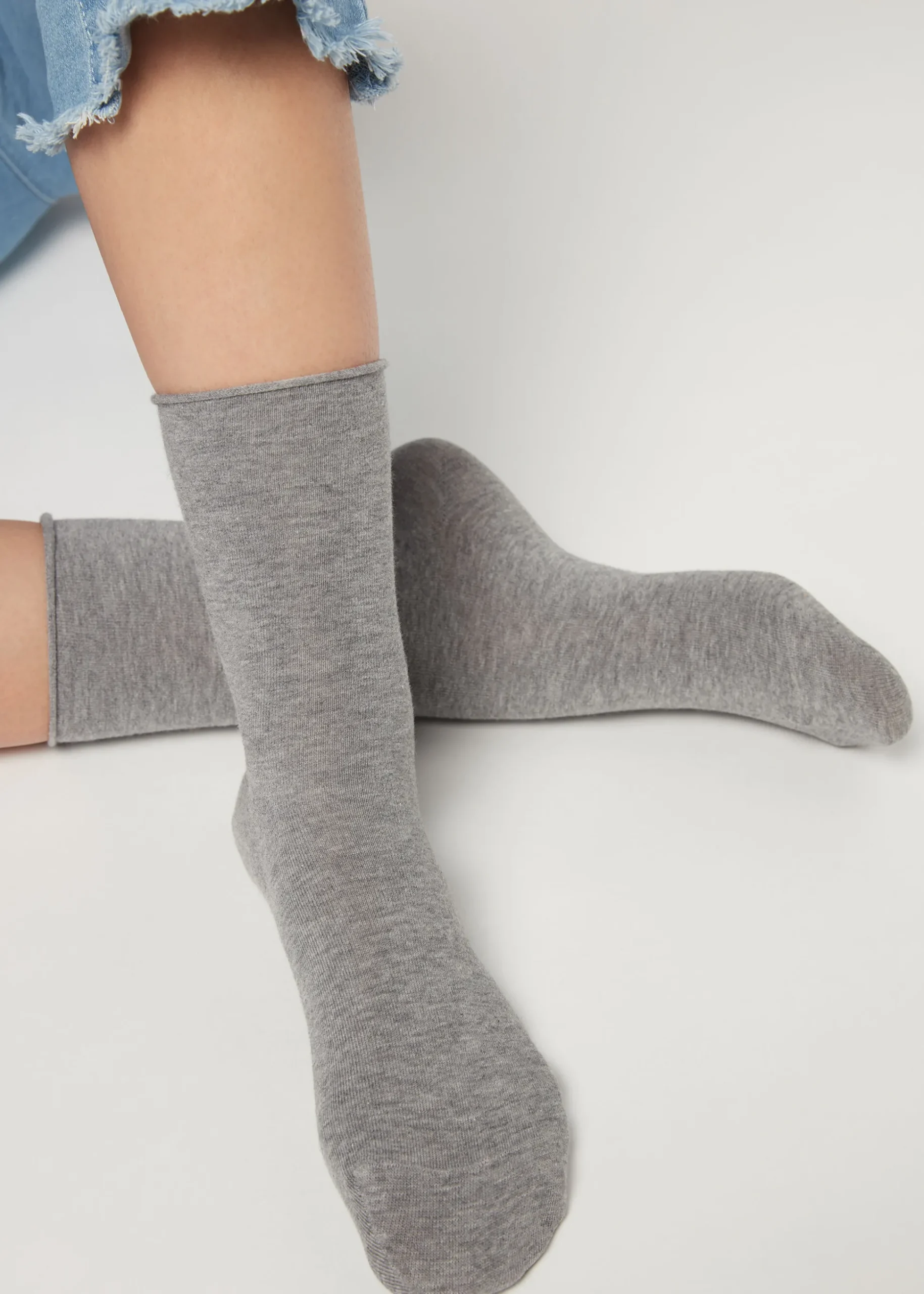 Krótkie Skarpetki Bezuciskowe z Bawełny