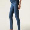 Legginsy jeansowe Maternity