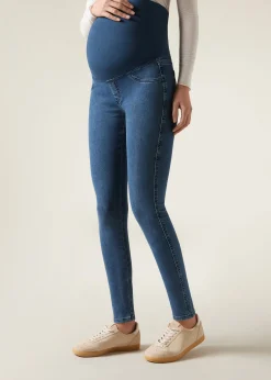 Legginsy jeansowe Maternity