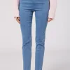 Legginsy jeansowe skinny z wysokim stanem