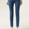 Legginsy jeansowe skinny z wysokim stanem