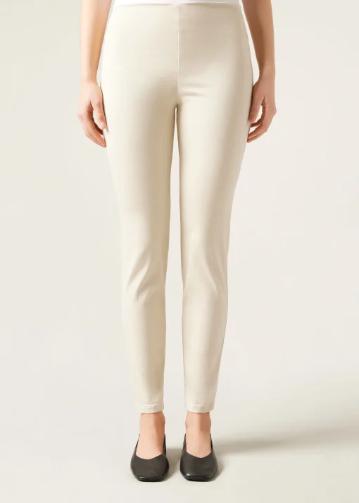 Legginsy jeansowe skinny z wysokim stanem