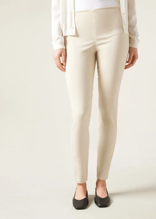 Legginsy jeansowe skinny z wysokim stanem