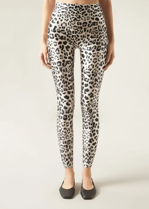 Legginsy Silky Touch w panterkę