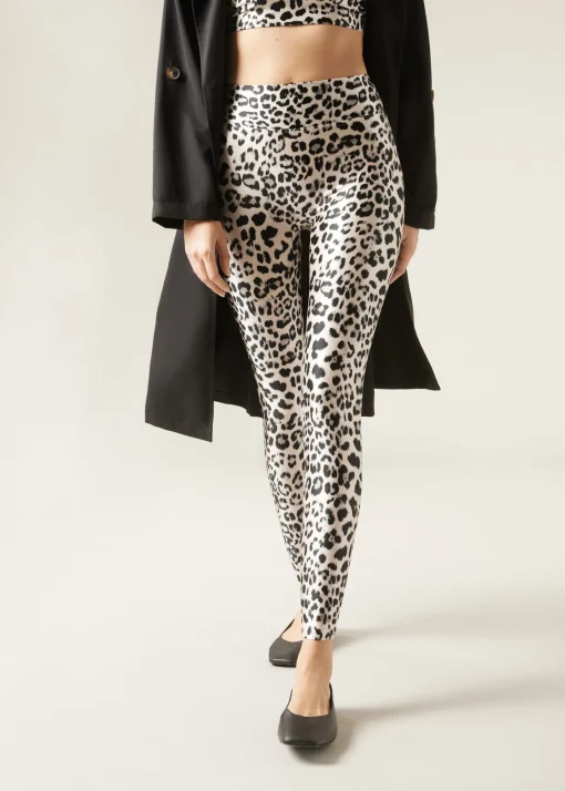 Legginsy Silky Touch w panterkę