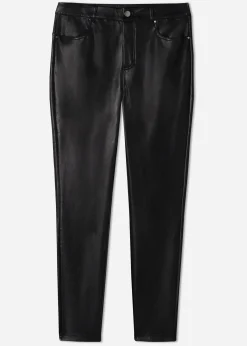 Legginsy Termiczne z Imitacji Skóry
