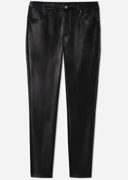 Legginsy Termiczne z Imitacji Skóry