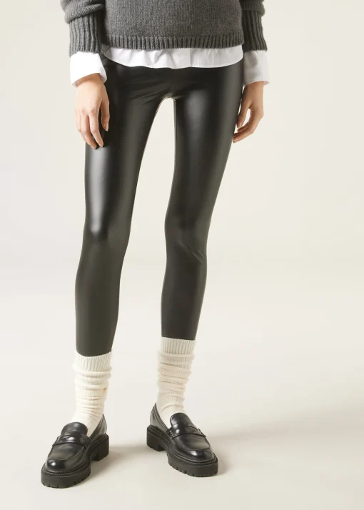 Legginsy z Efektem Skóry
