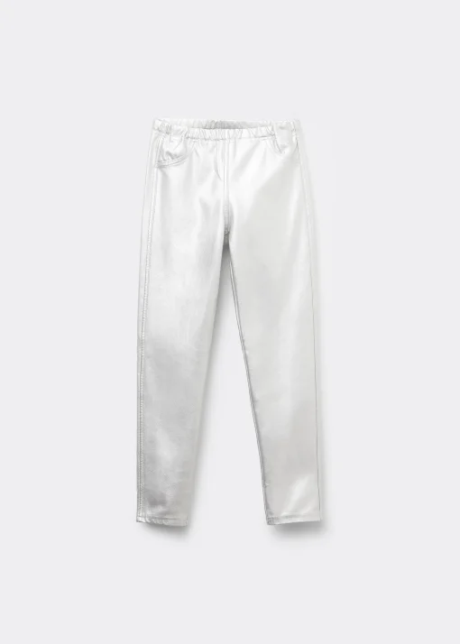 Legginsy z efektem skóry dziewczęce