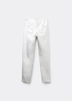 Legginsy z efektem skóry dziewczęce