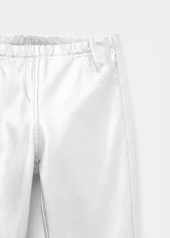 Legginsy z efektem skóry dziewczęce