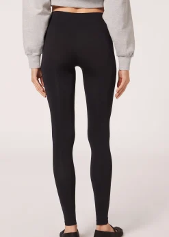 Mocno kryjące legginsy z mikrofibry