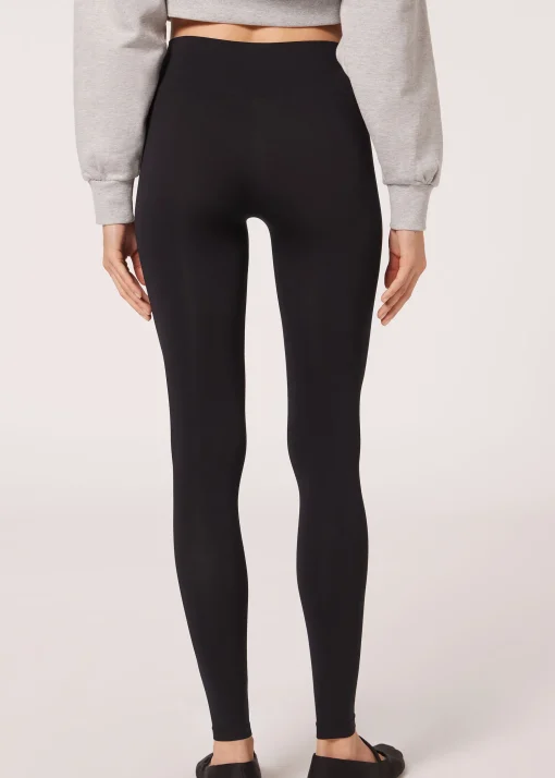 Mocno kryjące legginsy z mikrofibry