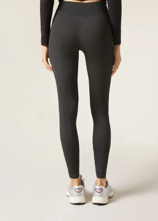 Mocno kryjące legginsy z mikrofibry
