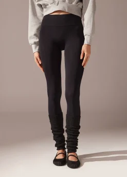 Mocno kryjące legginsy z mikrofibry