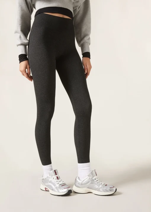 Mocno kryjące legginsy z mikrofibry