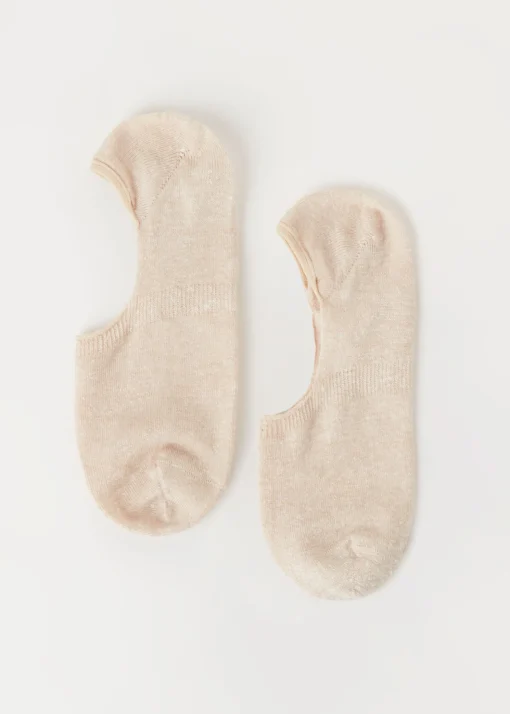 Niewidoczne skarpety unisex z bawełny i lnu