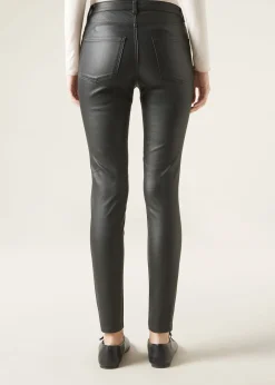 Obcisłe Legginsy z Imitacji Skóry