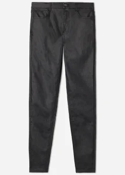 Obcisłe Legginsy z Imitacji Skóry