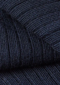 Prążkowane podkolanówki z kaszmirem