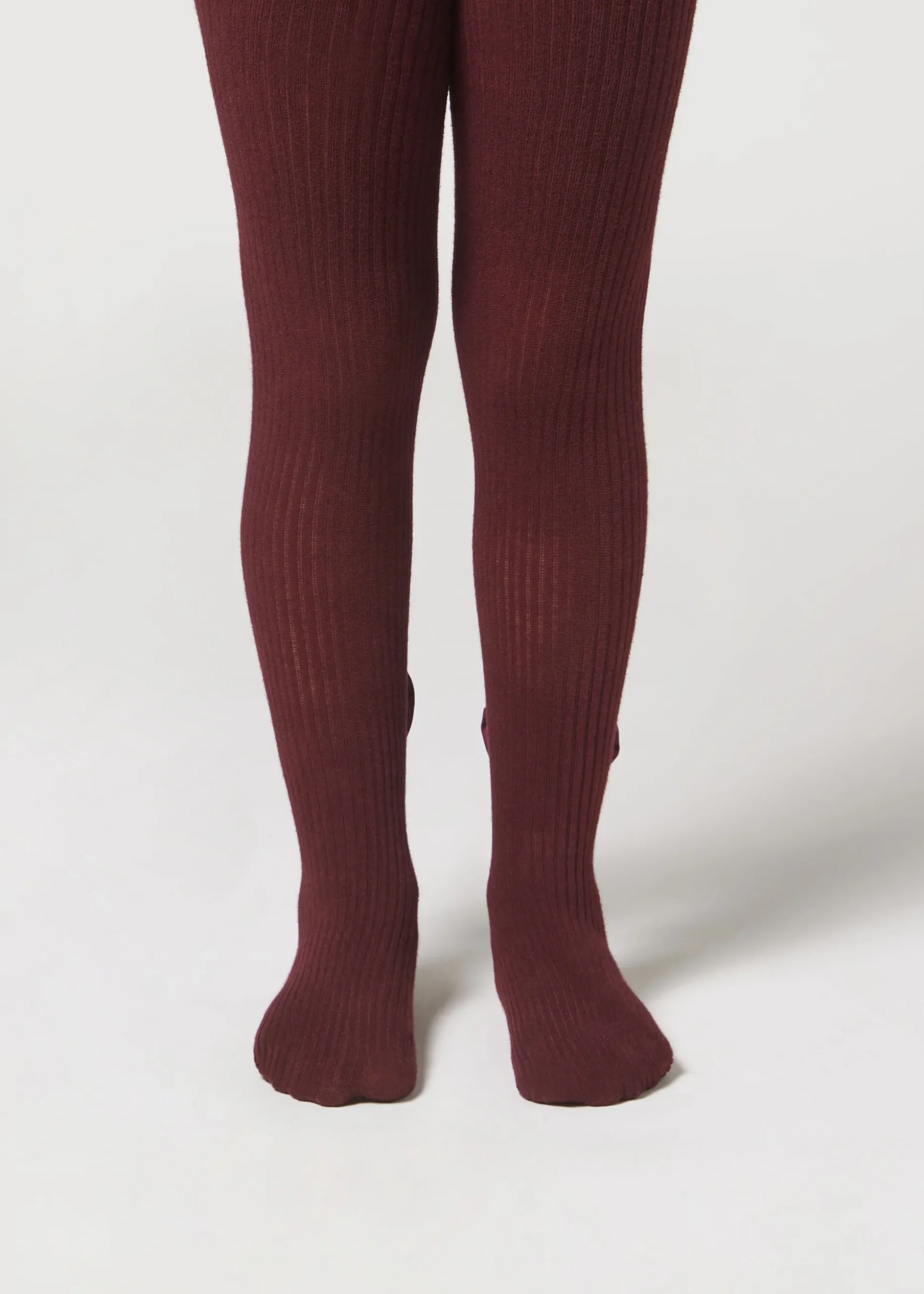 Prążkowane rajstopy bawełniane z kokardami dziewczęce