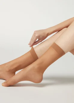 Przezroczyste Skarpety 3/4 20 Den