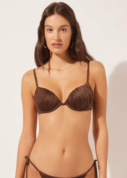 Push-up góra od kostiumu Shiny Satin